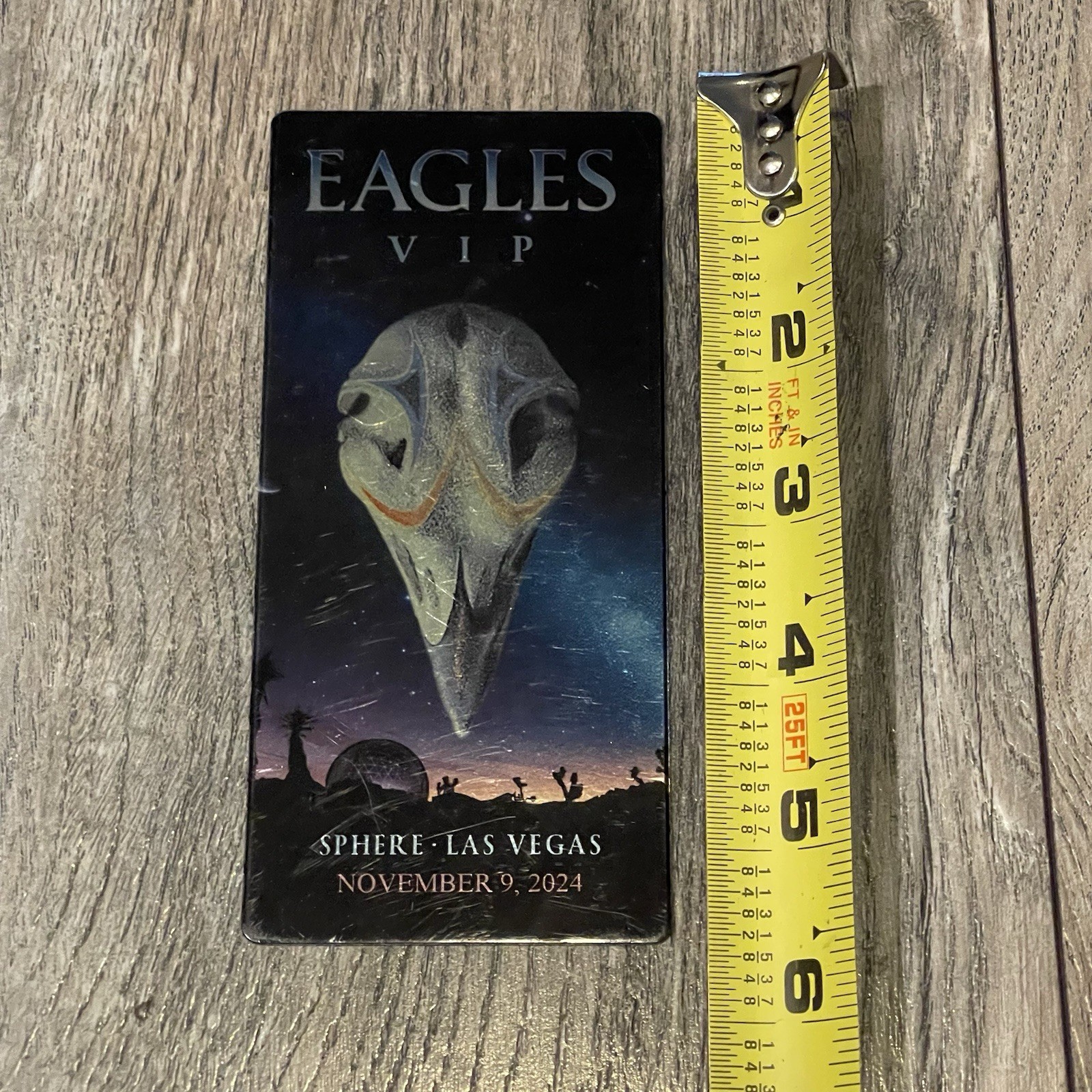 Eagles Live At The Sphere Las Vegas VIP Souvenir Ticket On The List 
