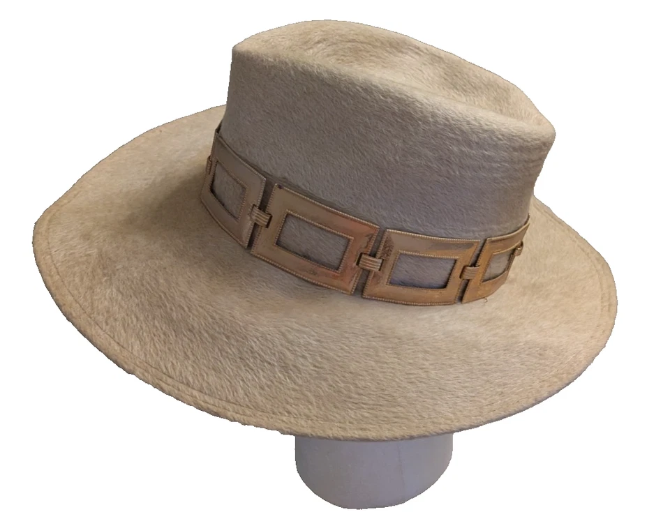 Gwenn Pennington, Wool/Felt Fedora, Beige, size L - Image 2 of 4