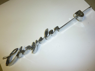 CHRYSLER IMPERIAL OEM EMBLEM SCRIPT 12 3/4