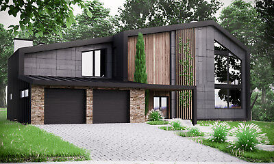 Modern House  Plan  Building Plans  Blueprints Material  