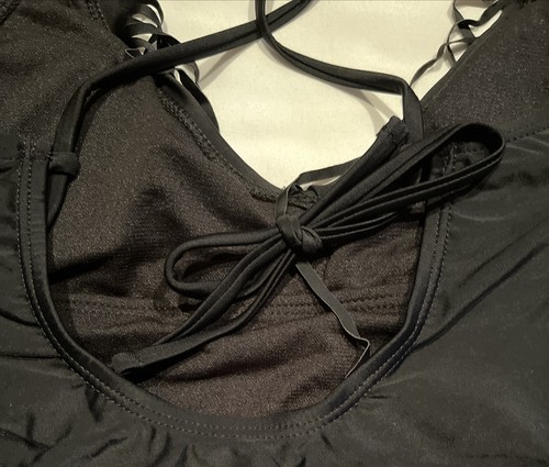 Women’s decree One Piece Black Bathing Suit NWT size XS X-small - Picture 4 of 6