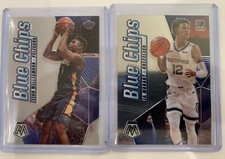 2019-20 Panini Mosaic Zion Williamson Ja Morant Blue Chips Insert Refractor RC