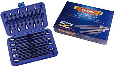 VIM Tools V458L-SET Long Torx Master Set, Long T10 TRU T50, 4.5''