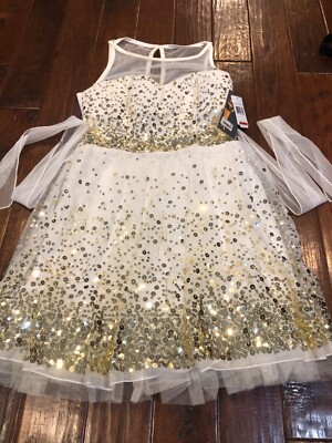 ruby rox sequin dress New NWT Ruby Rox Pink Polyester Satin Strapless Party Dress Sequined Bust Size 9