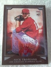 2015 Panini Donruss Diamond Kings Nick Tropeano Red Framed RC #198.