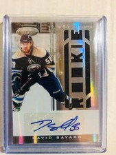  2011-12 Certified #261 David Savard JSY Auto /299 RC Columbus Blue Jackets