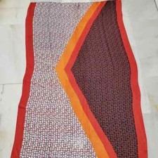 Vintage Printed Scarf / Artistic Feminine Excellent Condition