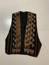Vintage Janet Kaneko Los Angeles Art To Wear Wool Tapestry Lagenlook Vest Jacket