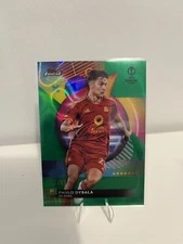  23-24 Topps Finest Paulo Dybala Green Lava /99 AS Roma