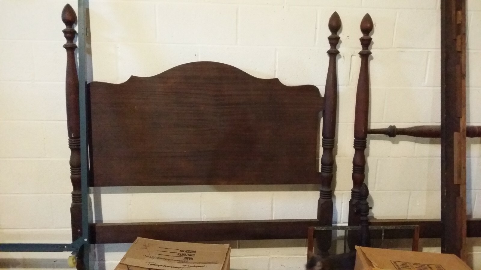 Antique Mahogany 3/4 4Poster bed eBay