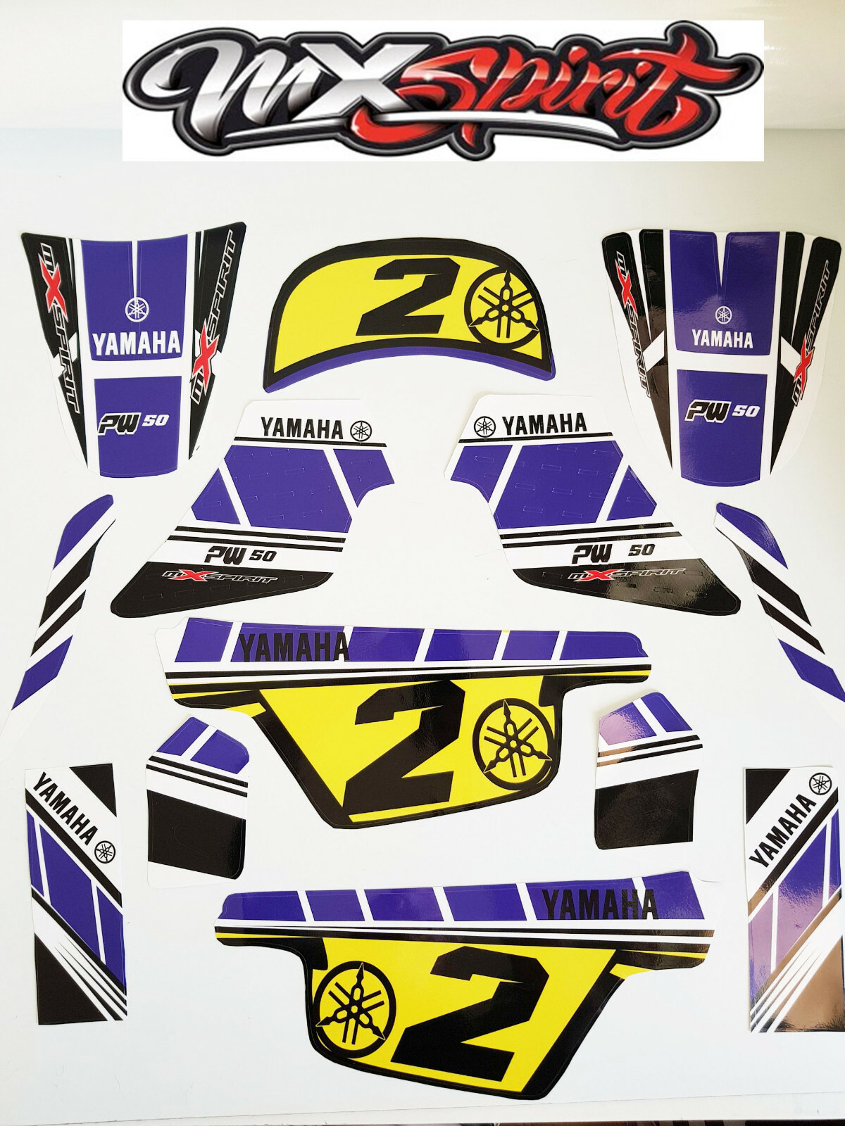 Kit déco adhesif moto cross PW50 vinyle épais protection Piwi