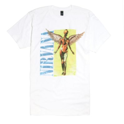 Nirvana Kurt Cobain IN UTERO T-Shirt White NWT XS-3XL Authentic