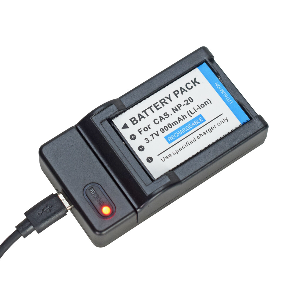 Caricatore USB Batteria NP-20 Per Fotocamere Casio - Compatibile Con Exilim Series | Cavo USB