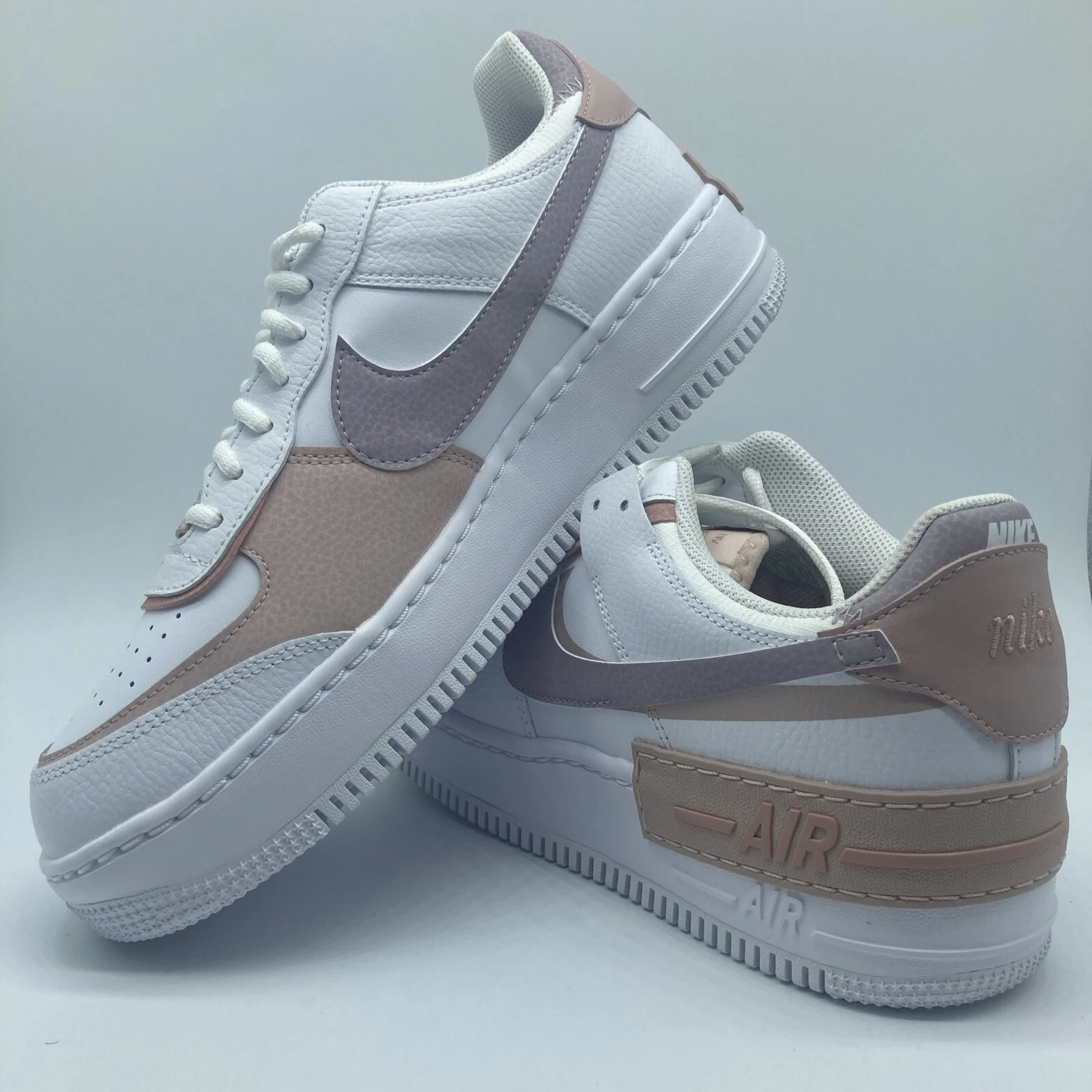 Taglia 12 Scarpe Oxford Nike Air Force 1 Shadow bianche rosa da uomo taglia 10 5
