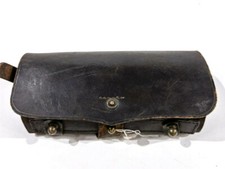 U.S. Civil War, Henry Cartridge Box .44, No. 2, 24 belt loops inside, black leat
