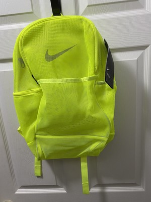 neon yellow nike backpack