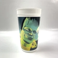 Frankenstein & Bride Universal Studios Monsters 24oz Pepsi Plastic Cup Souvenir