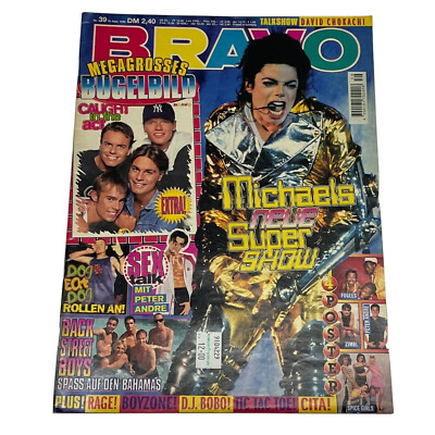 Vintage Bravo German Music Magazine SEPT 1996,Boyzone,DJ Bobo,David Chokachi