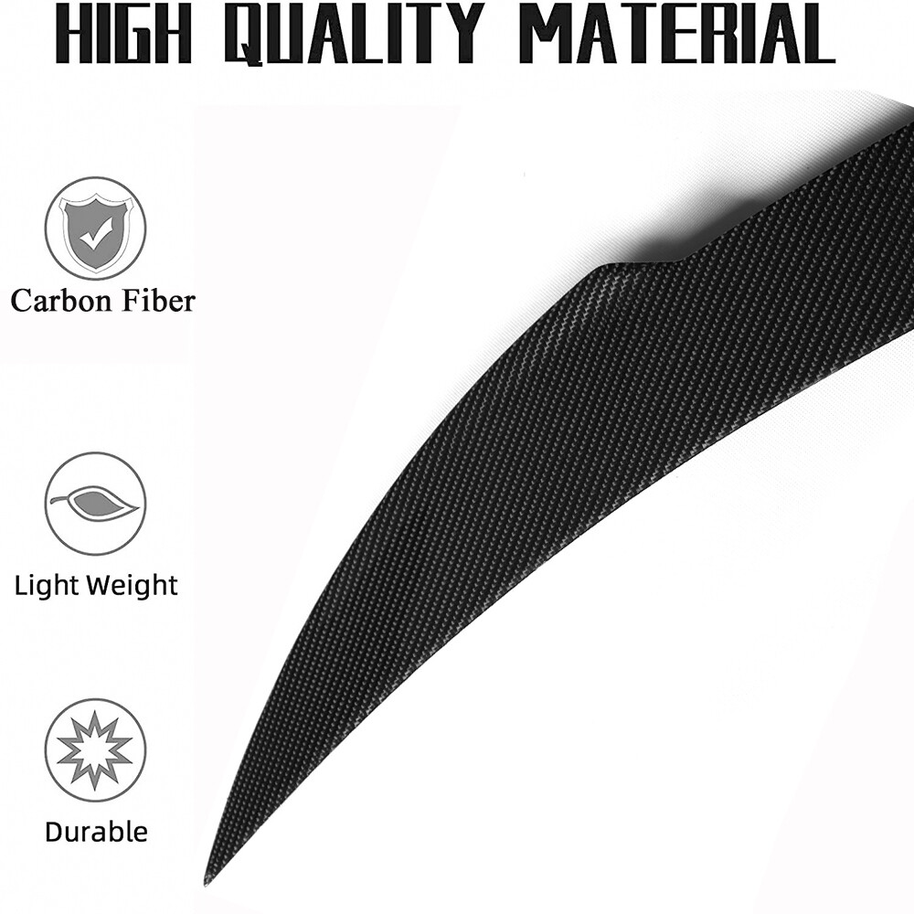 REAL CARBON Rear Trunk Lip Spoiler Wing For Maserati Ghibli S Q4 Sedan 2014-2021