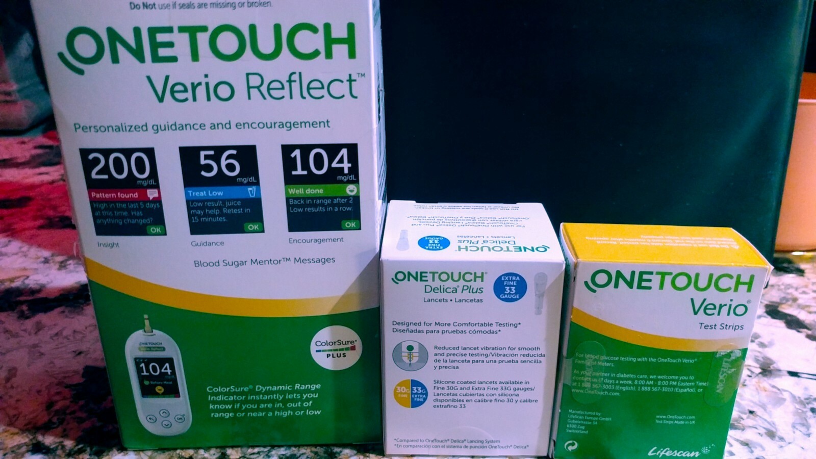 *BUnDLe Val 164 Verio Reflect Glucose Meter wTest Strips 100 & Lancets eBay