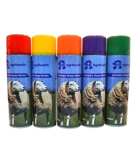 Sheep Marker Spray 500ml Quick Dry Livestock Sheep Marking Cattle Lamb ...