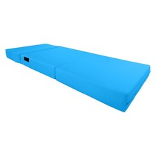 Lounger Folding Foam Mattresses, Portable Sleepover Bed, 6 x 32 x 80, Turquoise