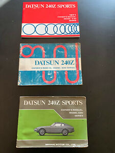 DATSUN 240Z 280Z RARE Owners Manual OEM original FIRST EDITION SOLD PER