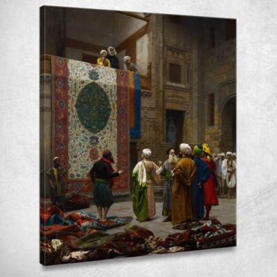 Der Teppichhändler Jean-Léon Gérôme, jlg128 Leinwandbild