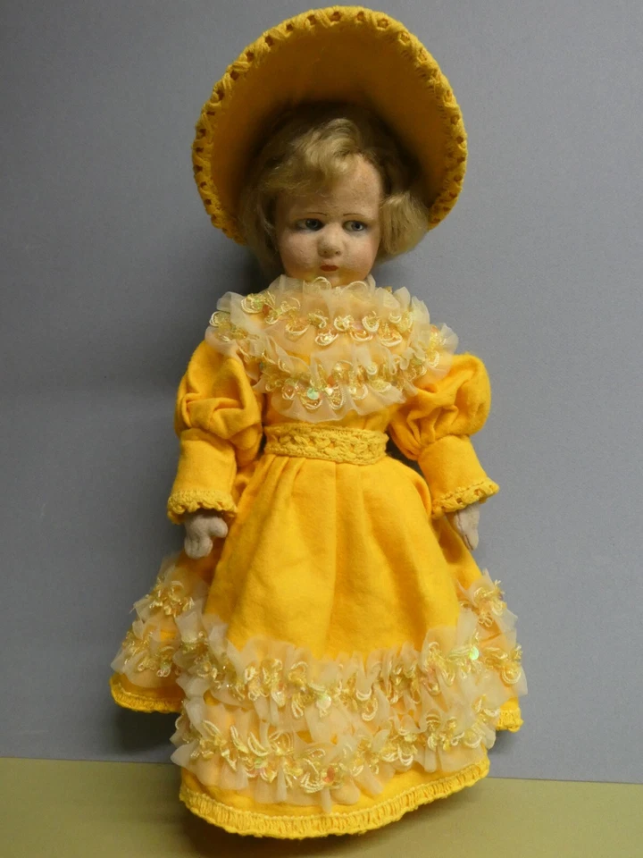 Poupée ancienne: Rare poupée en feutre (feutrine) type Lenci 45 cm 1925/1930. - Photo 3/4