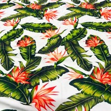 FREE SHIPPING Stretch Fabric Birds of Paradise Print Swimsuit Spandex By Yard