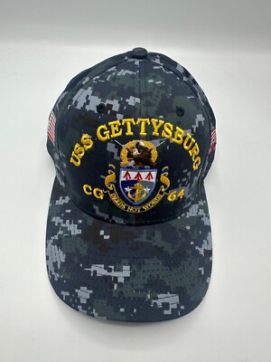 USS Gettysburg CG 64 ATTT Logo The Corps US Como Baseball Cap Hap One Size