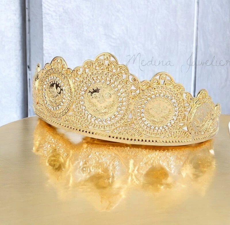 Krone Türkische Münze Tugra 22 ayar Vergoldet altin kaplama ceyrek - Bild 2 von 4