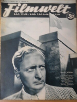 FILMWELT 42 - 17.10. 1937 Hans Albers Charlott Daudert W. Forst Renate Müller G