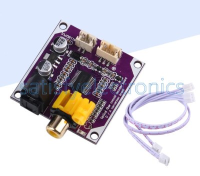 Optical Fiber Coaxial DAC Digital Audio Decoder Board D/A Converter 192K 24-bit