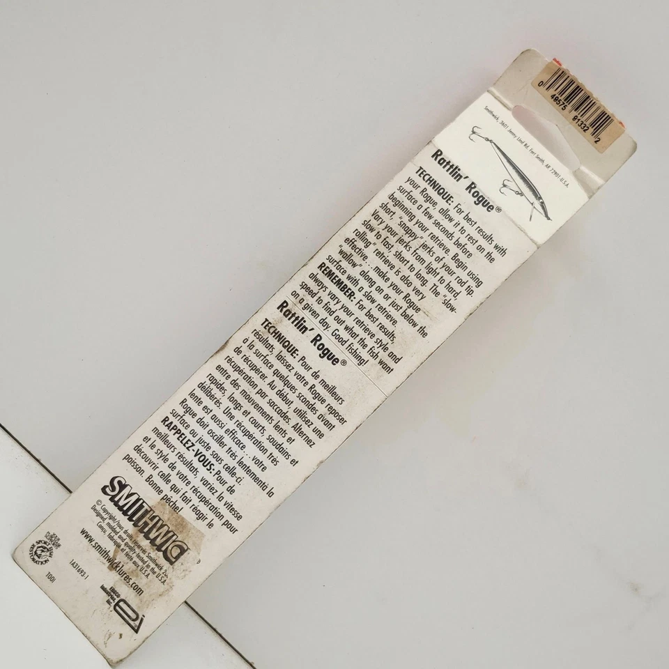 Señuelo de pesca Smithwick Rattlin Rogue cromo azul trasero ASSRB1232 Foto 3 de 4