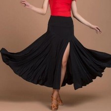 New Women's Tango Salsa Waltz Dance Skirts Dress Quickstep Modern Dance Ballroom