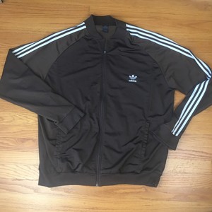 adidas jacket brown and black