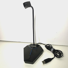 CMTECK Studio USB Computer Microphone for Desk Top/Laptop Black Gaming Bendable