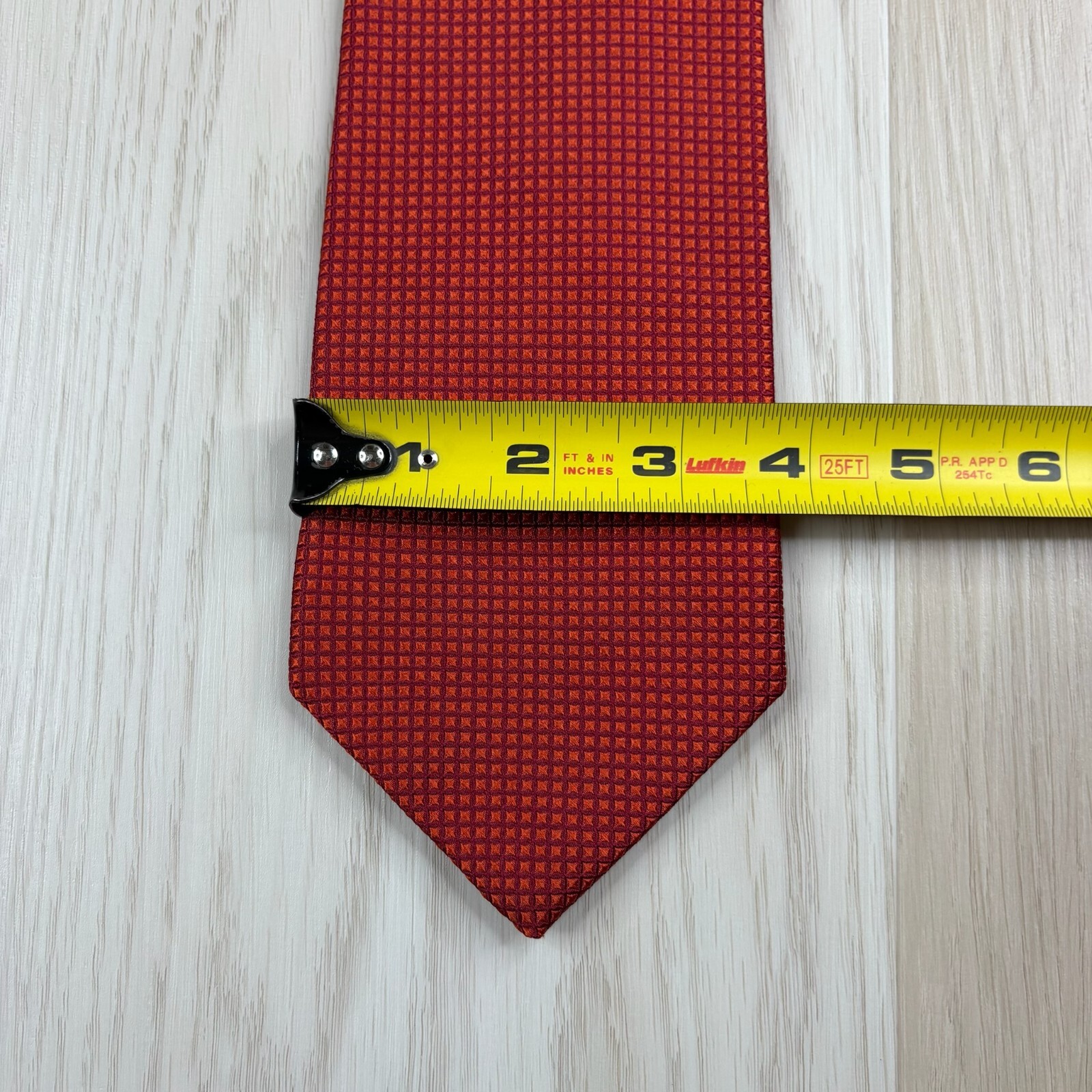 Robert Talbott Mens Red Square Printed Pointed Pu… - image 13