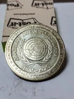 UN United Nations Sterling Medal Coin 1945 - 1970 25th Multiple Languages RJT363