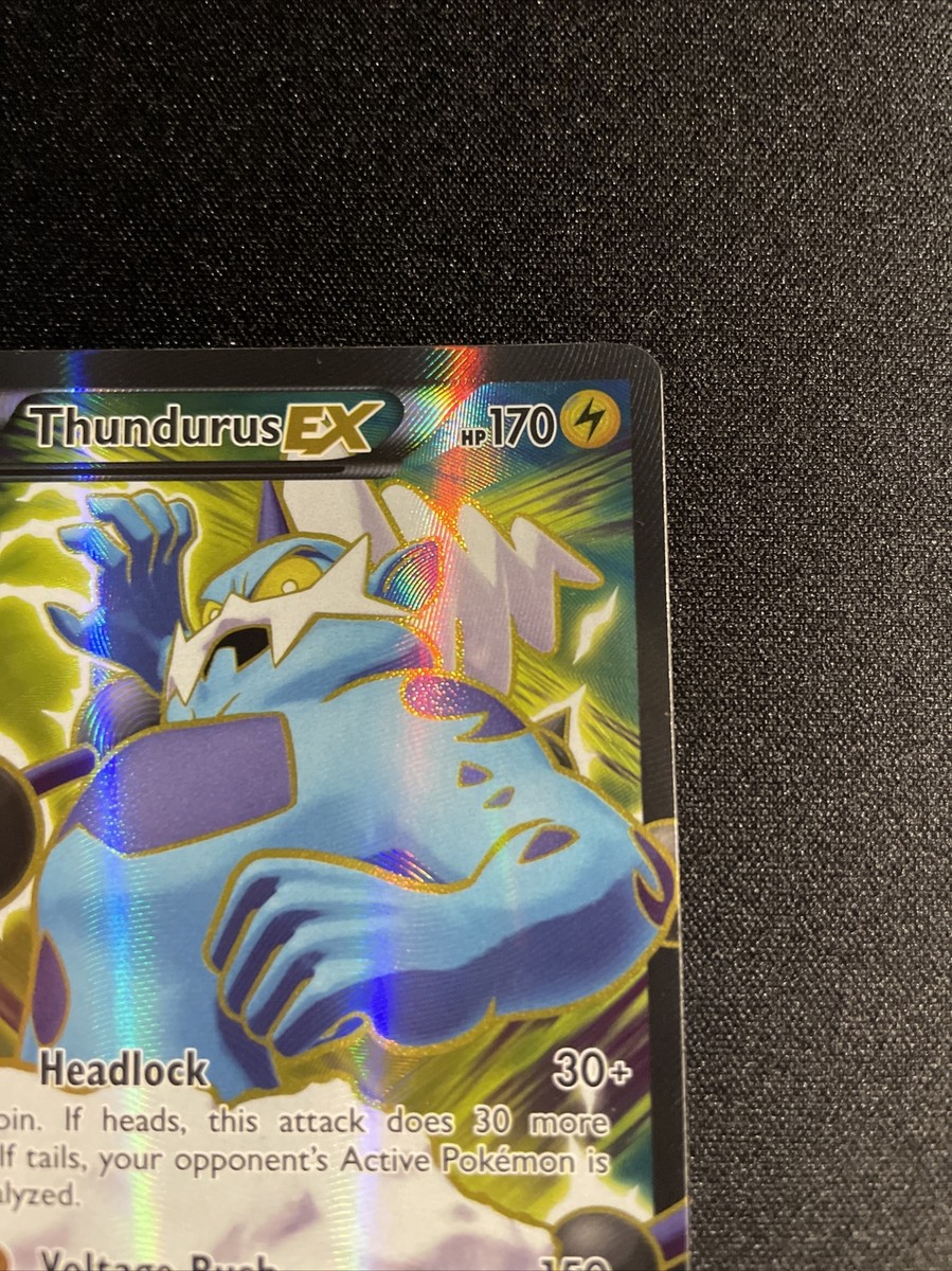 Pokmon TCG Thundurus EX 98/108 Full Art Holographic Ultra Rare Roaring Skies LP Pokmon TCG Thundurus EX 98/108 Full Art Holographic Ultra Rare Roaring Skies LP