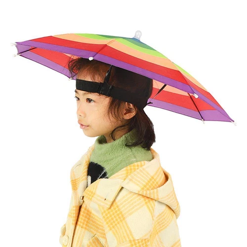 Umbrella Hat Rainbow Umbrella Cap Head Umbrella Hat ρε For Kids φж е* N6K7 Y4J4 - Picture 5 of 11