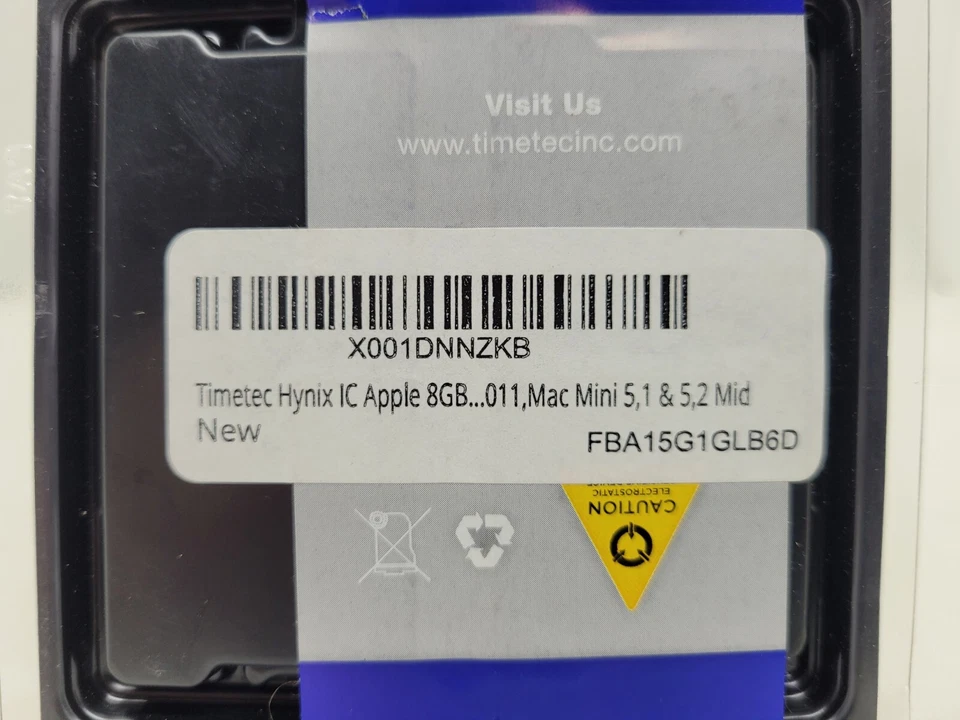 Mac Premium Memory By Timetec 8GB DDR3  in Two 4GB Memory Cards New Sealed - Image 2 of 2