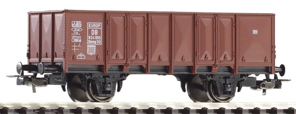 PIKO 57702 Scala HO Hobby: Carro merci a due assi Gondola Ommp50