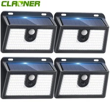 Large 149 LED Solar Power Lights Motion Sensor Outdoor Garden Wall Security Lamp