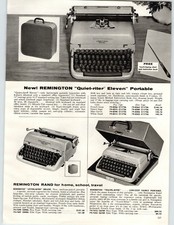 1960 PAPER AD Remington Quite Riter Rand Underwood Golden Touch Typewriter thumbnail