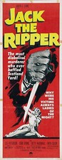 JACK THE RIPPER Movie POSTER 14x36 Insert Lee Patterson Betty McDowall Barbara