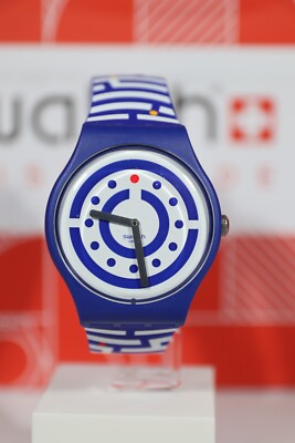 New Swiss Swatch Limited New GEnt SwatchClub Watch Follow The Dots SUOZ279 41MM