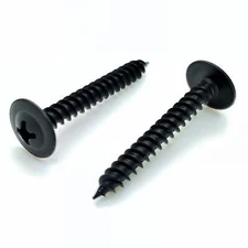 #8 x 1-1/4" Black Phillips Modified Truss Head Wood Screws, 500 Qty (BCP1110)