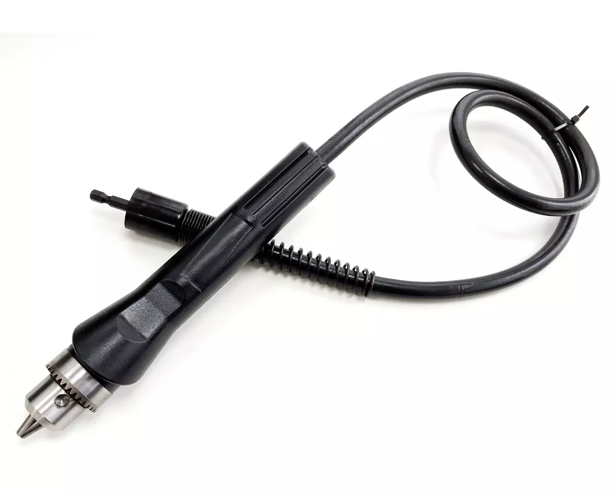 Flexible Drill Shaft Extension 1200mm Long Flexi Drive Keyed Chuck